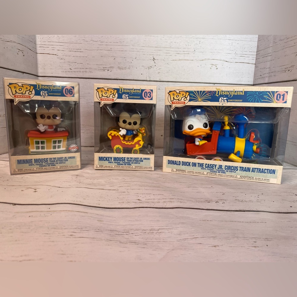 Disneyland 65th anniversary funko pop train